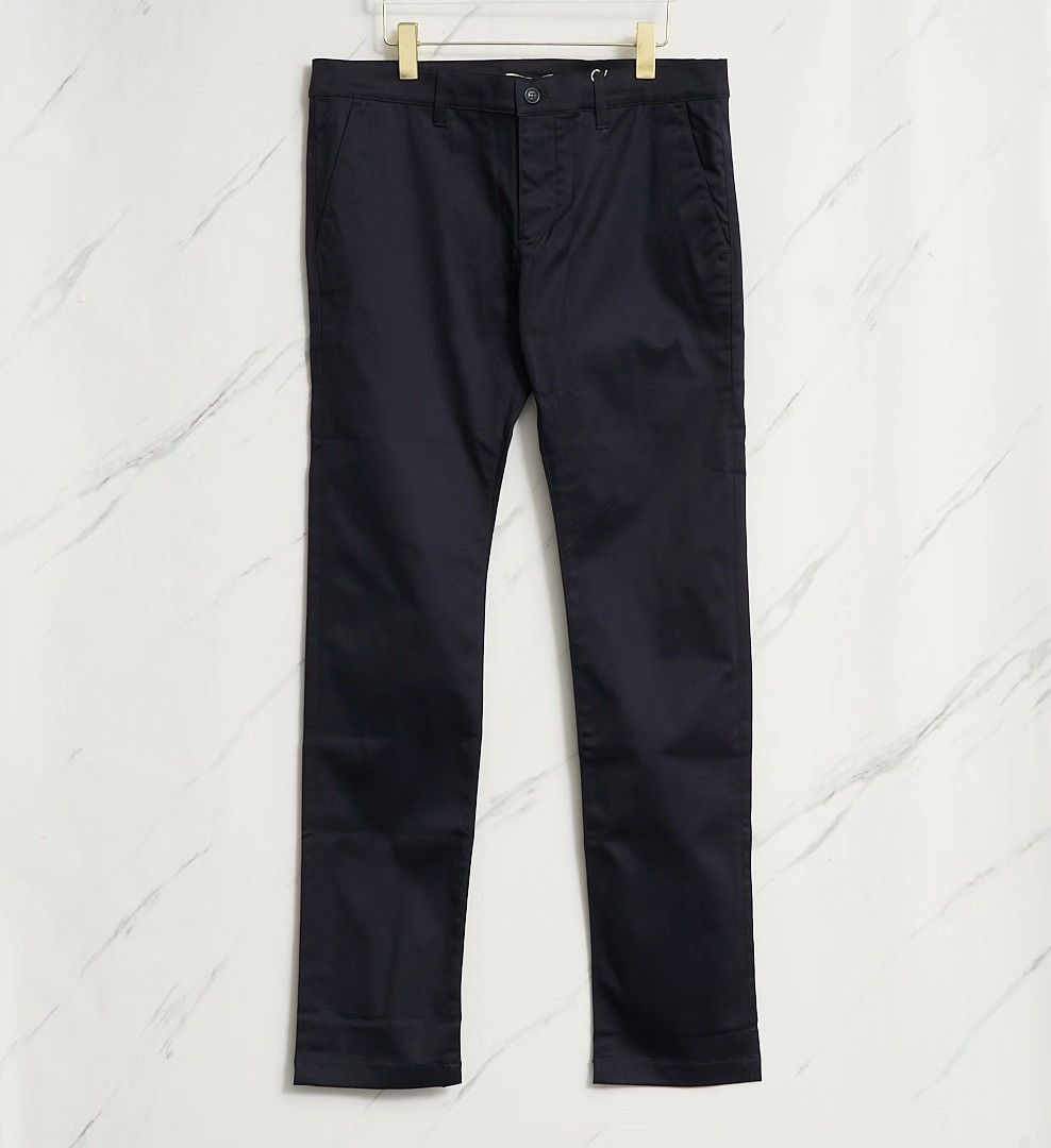 Saint Laurent Paris Saint Laurent Men's Navy Straight Casual Pants Size US 34 / EU 50 - 1 Thumbnail
