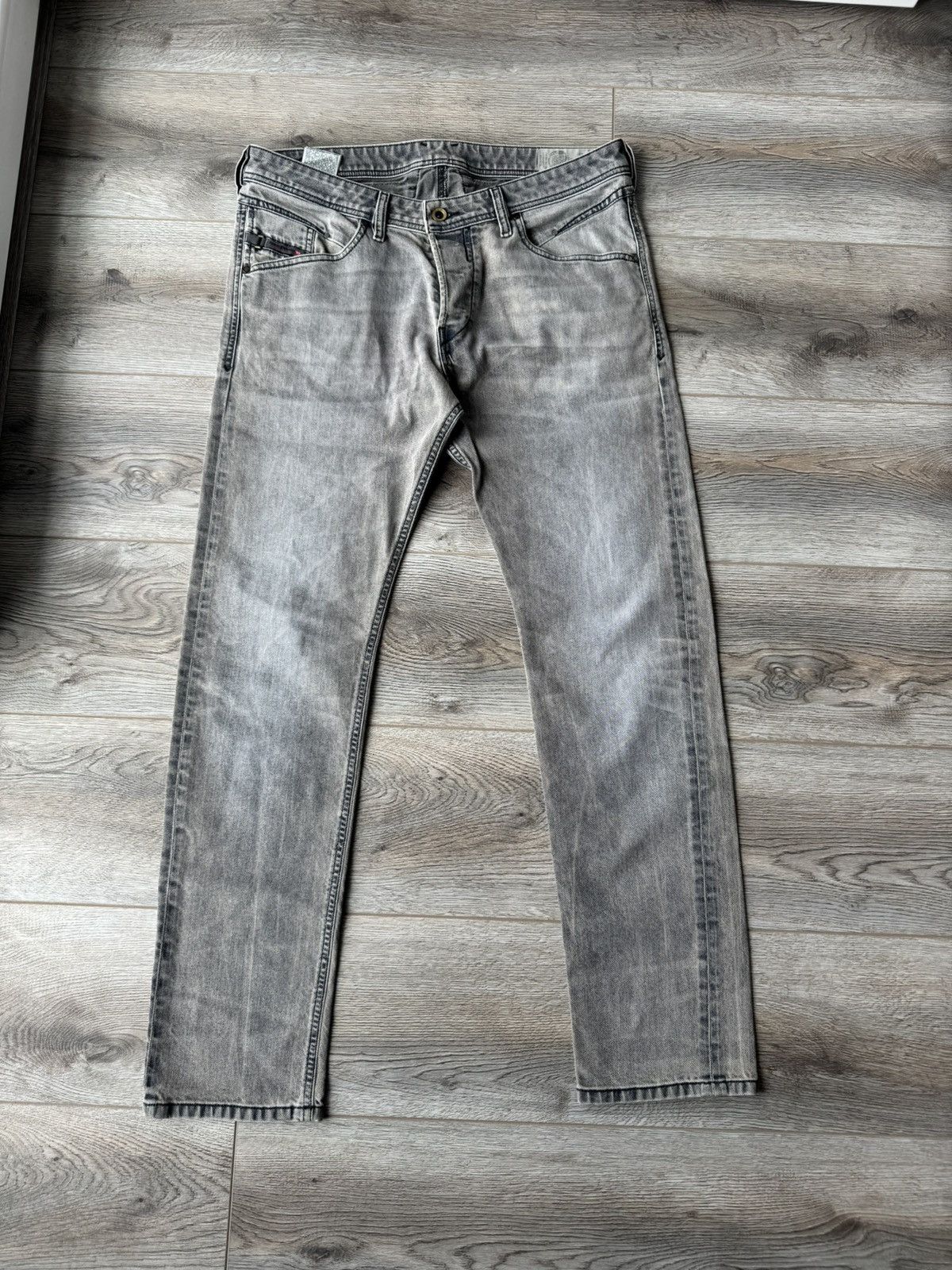 Diesel Diesel Belther Gray Mens Jeans Made in Italy Size US 34 / EU 50 - 5 Thumbnail