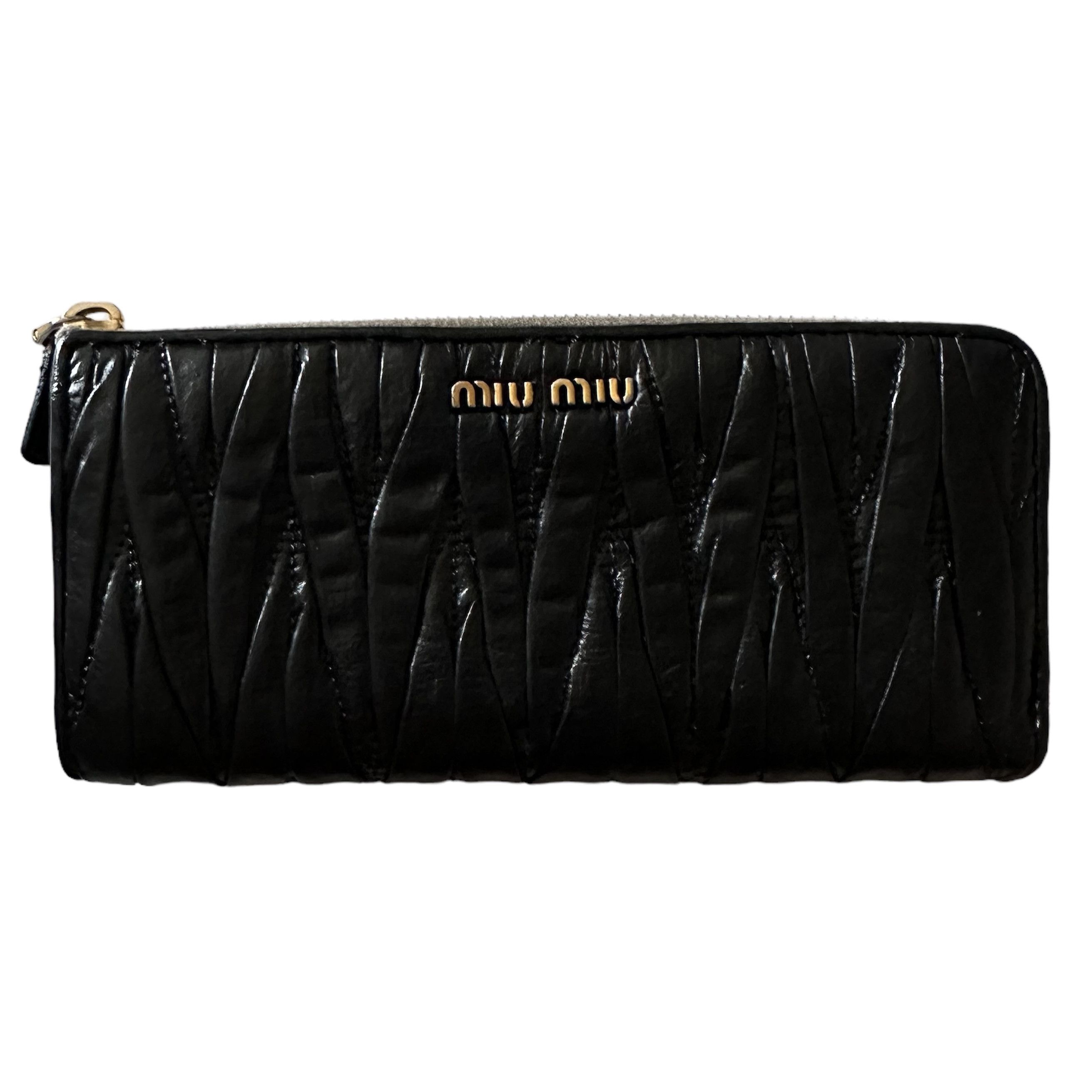 Miu Miu 🔥Miu Miu Green Black Quilted Leather Purse Size ONE SIZE - 1 Thumbnail