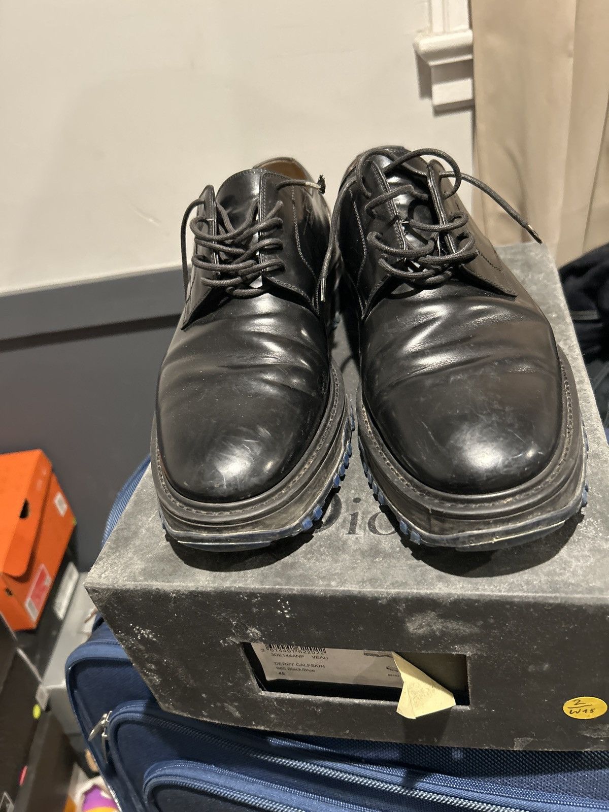 Dior Black and blue calfskin Dior derby’s Size US 11.5 / EU 44-45 - 10 Thumbnail