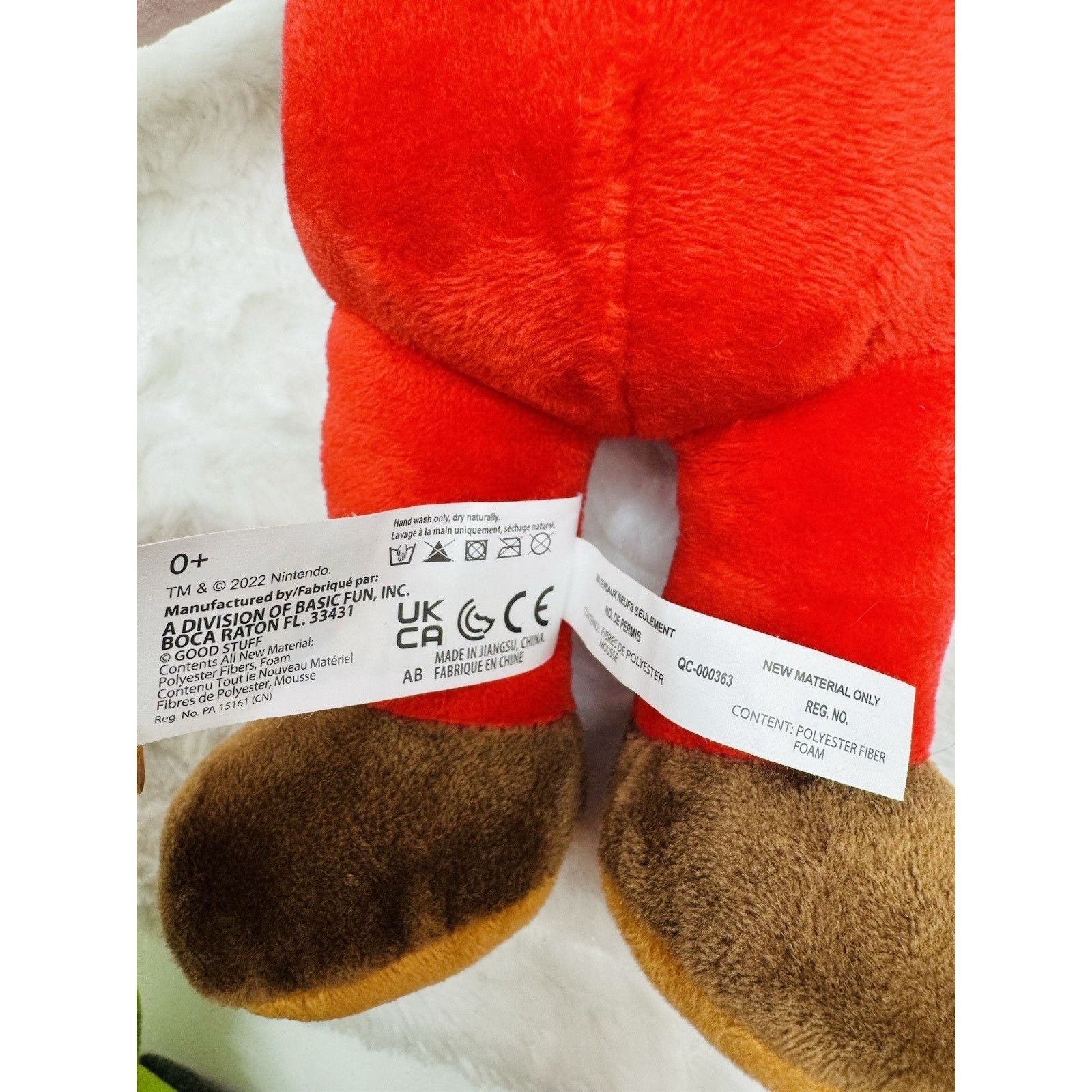 Nintendo SUPER MARIO BROS - MARIO PLUSH - 12" Nintendo Stuffed Doll T Size ONE SIZE - 10 Thumbnail