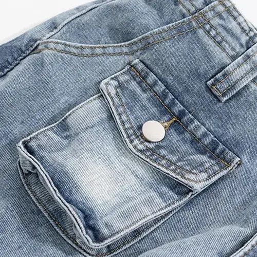 Japanese Brand Tactical Multi Pockets Baggy Jean Size US 29 - 6 Thumbnail
