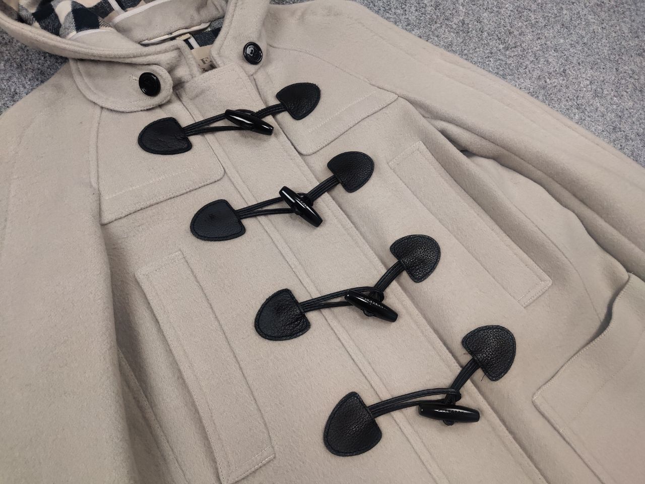 Burberry Burberry Brit Wool Camel Duffle Coat Jacket Nova Check Size S / US 4 / IT 40 - 9 Thumbnail