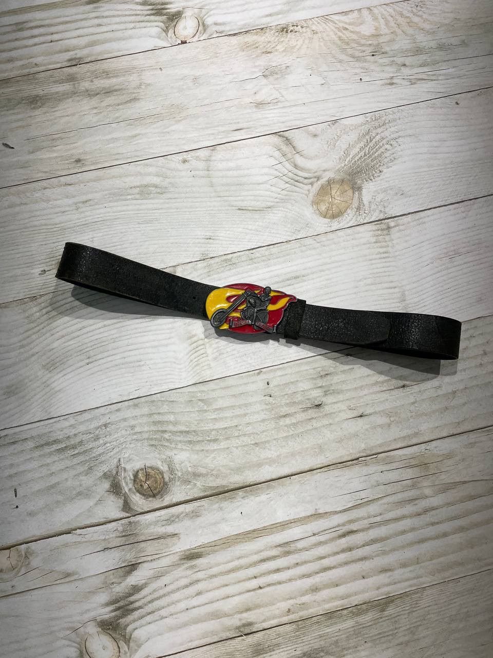 Diesel Vintage Diesel Team Biker Fire Harley Choppers Leather Belt Size ONE SIZE - 2 Thumbnail