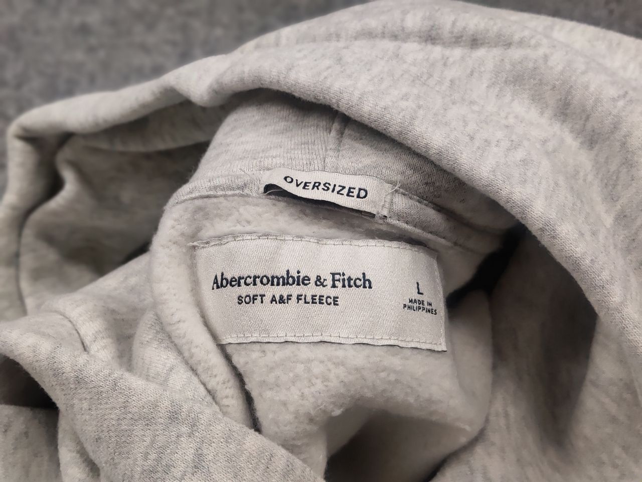 Abercrombie & Fitch Abercrombie & Fitch Logo oversized fleece Hoodie Vintage Size US L / EU 52-54 / 3 - 12 Thumbnail