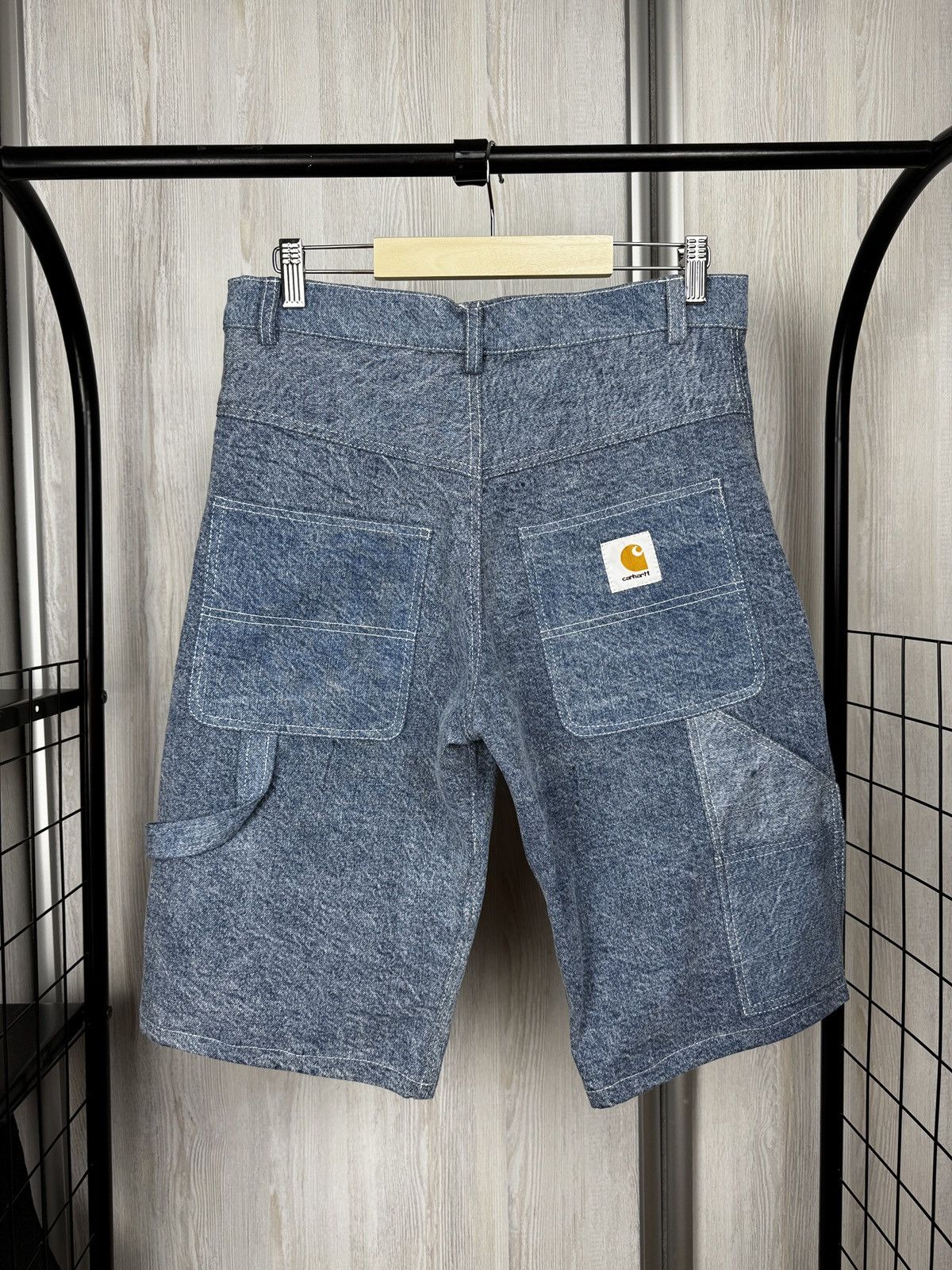 Carhartt Carhartt vinatge blue faded carpenter shorts size 30 Size US 30 / EU 46 - 1 Thumbnail