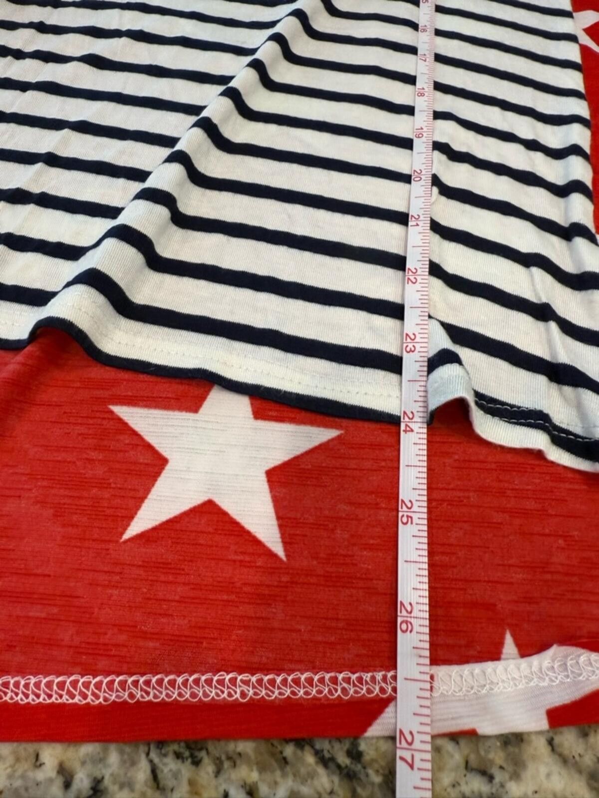 Other Giddy Up Glamour red white blue star stripe sequin top SZ M Size M / US 6-8 / IT 42-44 - 8 Thumbnail
