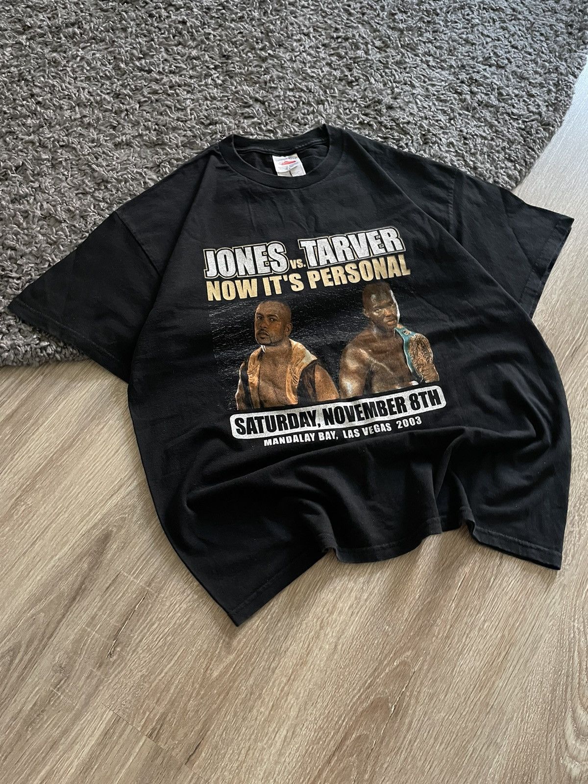 Vintage Vintage 2003 Roy Jones vs Tarver Boxing Promo T Shirt Size US XL / EU 56 / 4 - 2 Thumbnail