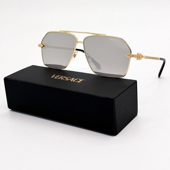 Versace NEW VERSACE SUNGLASSES VE2284 1002/6G GOLD MEN EYEWEAR VE228 Size ONE SIZE - 1 Thumbnail