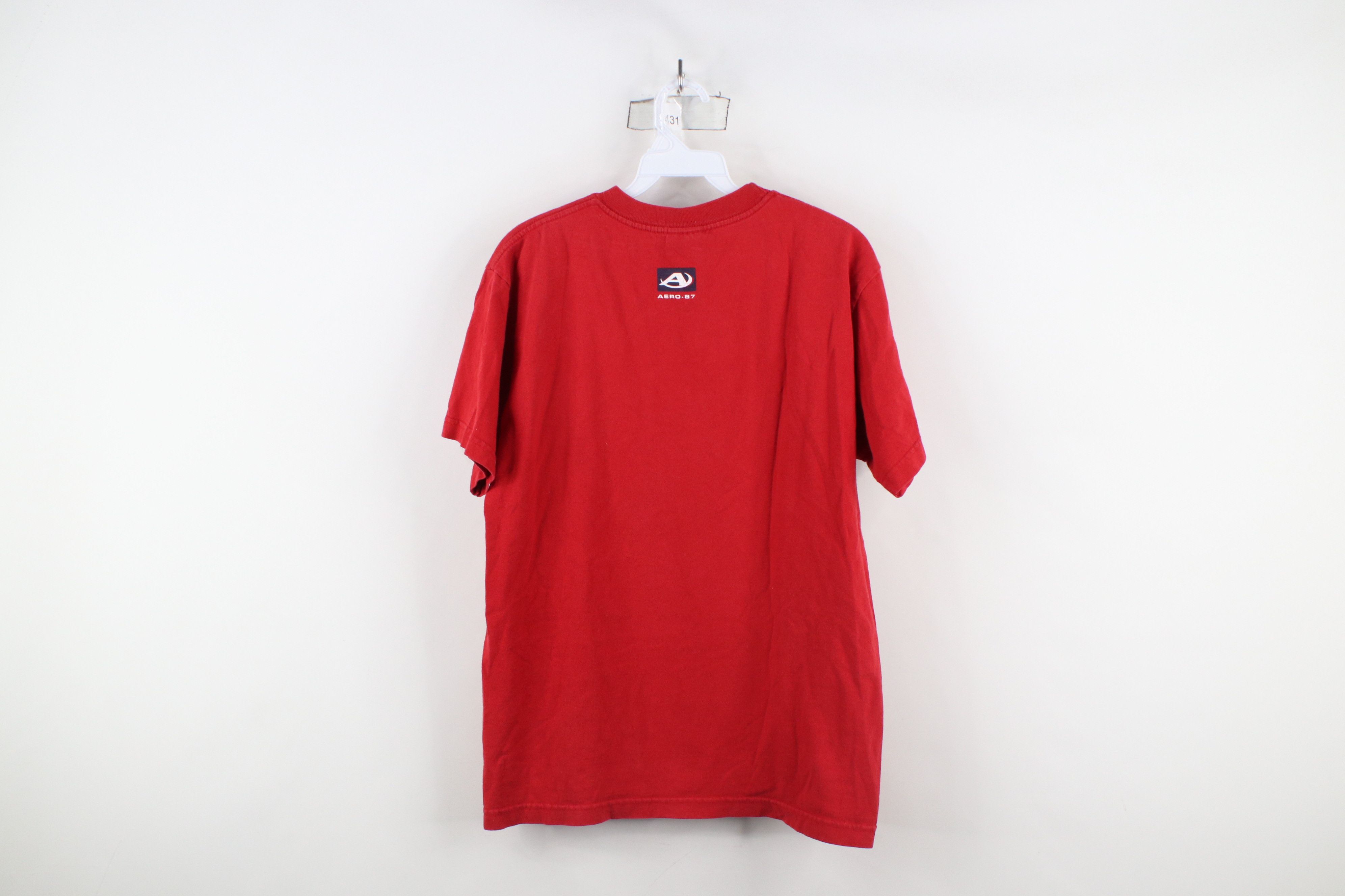 Aeropostale × Vintage Vintage 90s Y2K Aeropostale Spell Short Sleeve T-Shirt Red Size US M / EU 48-50 / 2 - 9 Thumbnail