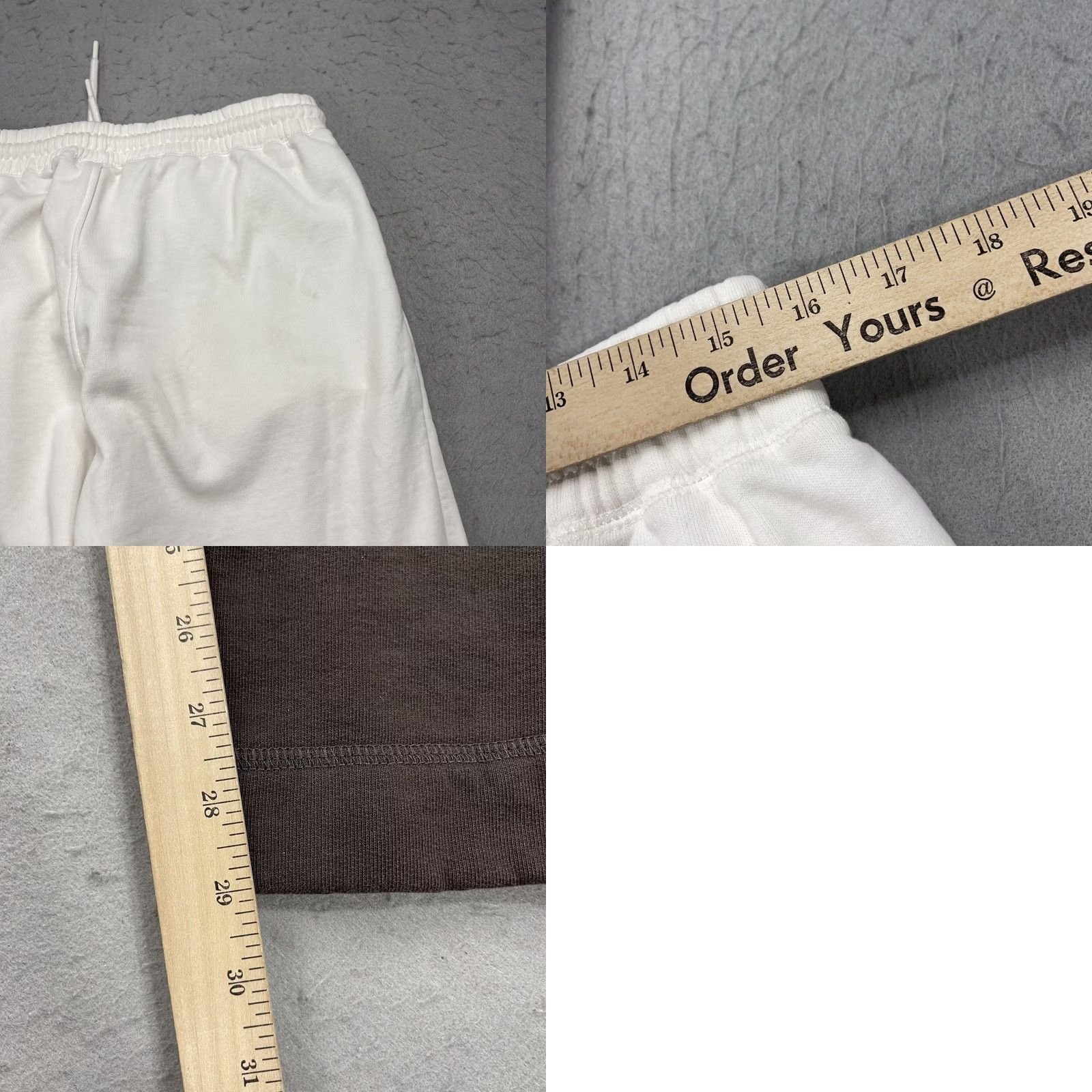Ganni Ganni Pants Womens XL White Colorblock Fleece Sweatpants 5 Software 5 Winter Relaxed Pockets Drawstring Size 40" / US 18 - 9 Thumbnail