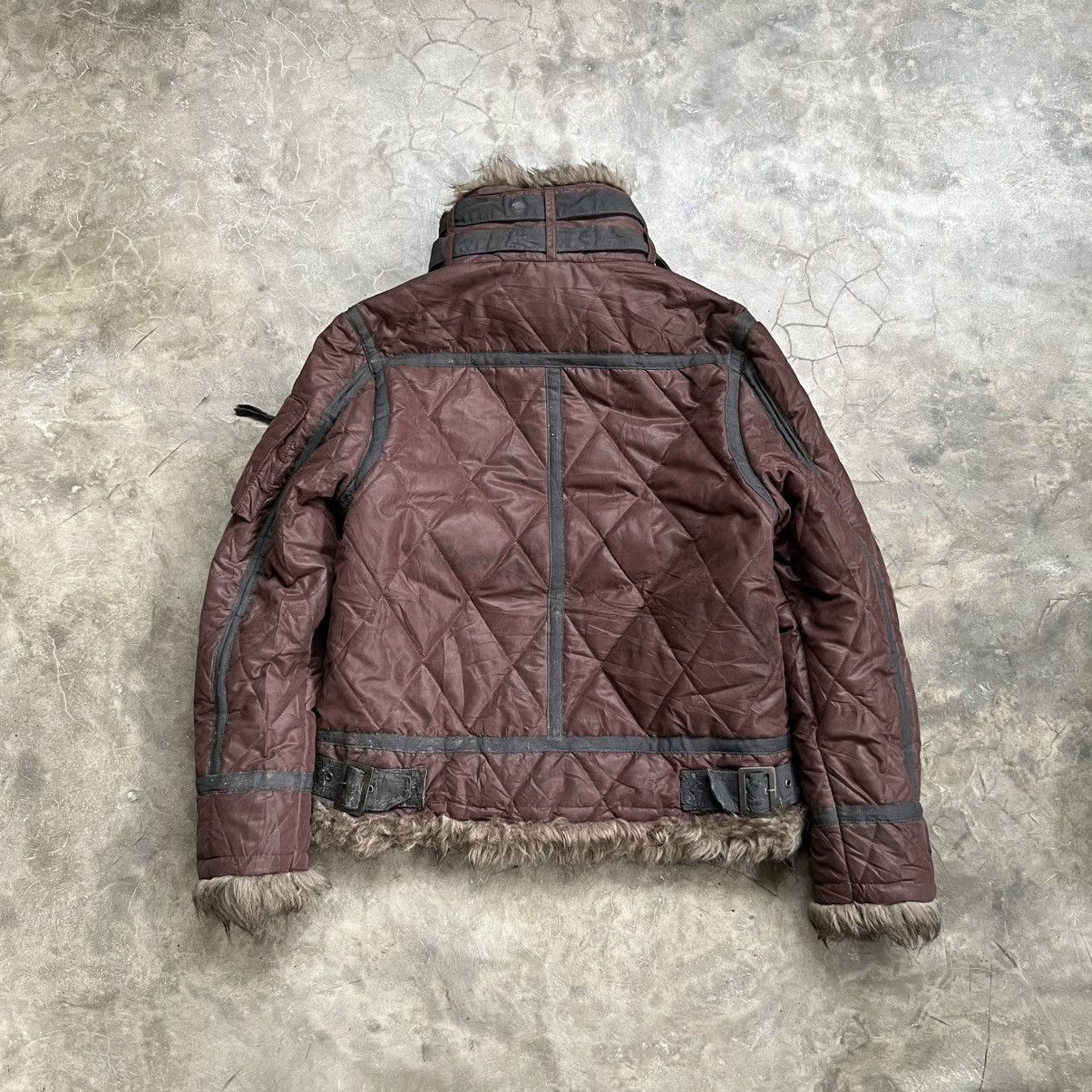 Japanese Brand 90s Crebar Garments B3 Padded Fur Bomber Jacket Size US L / EU 52-54 / 3 - 2 Thumbnail
