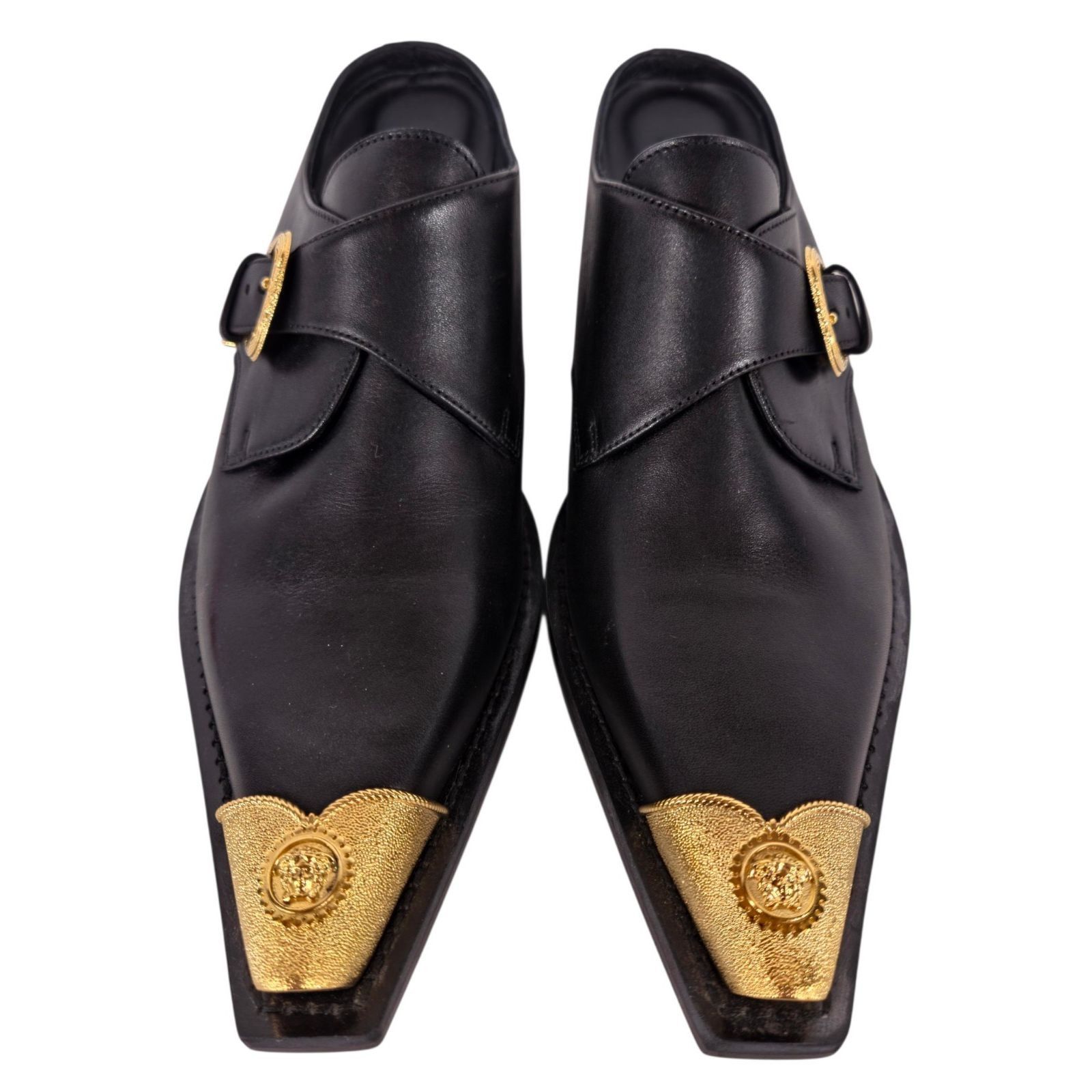 Versace Versace Medusa Western Mules US 10.5 EU 40.5 Womens Black Size US 10.5 / IT 40.5 - 2 Thumbnail