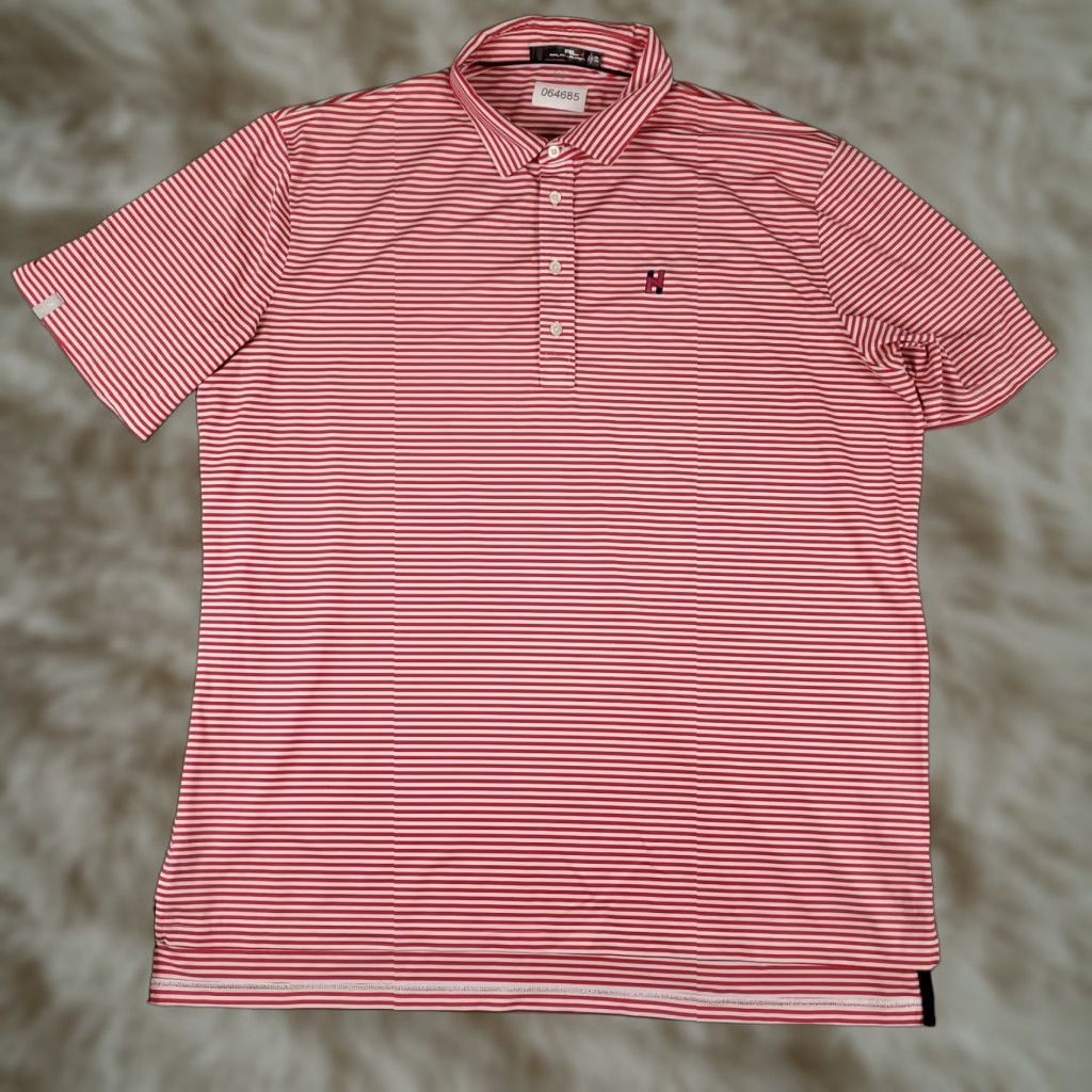 Ralph Lauren RLX Ralph Lauren Polo Shirt Mens 2XL Red Striped Polo Short Sleeve Casual Golf Size US XXL / EU 58 / 5 - 1 Thumbnail