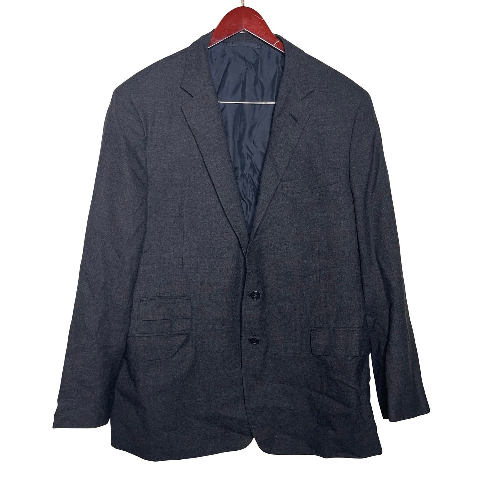Ralph Lauren Purple Label Ralph Lauren Purple Label grey 100% wool 46R Size 46R - 1 Thumbnail