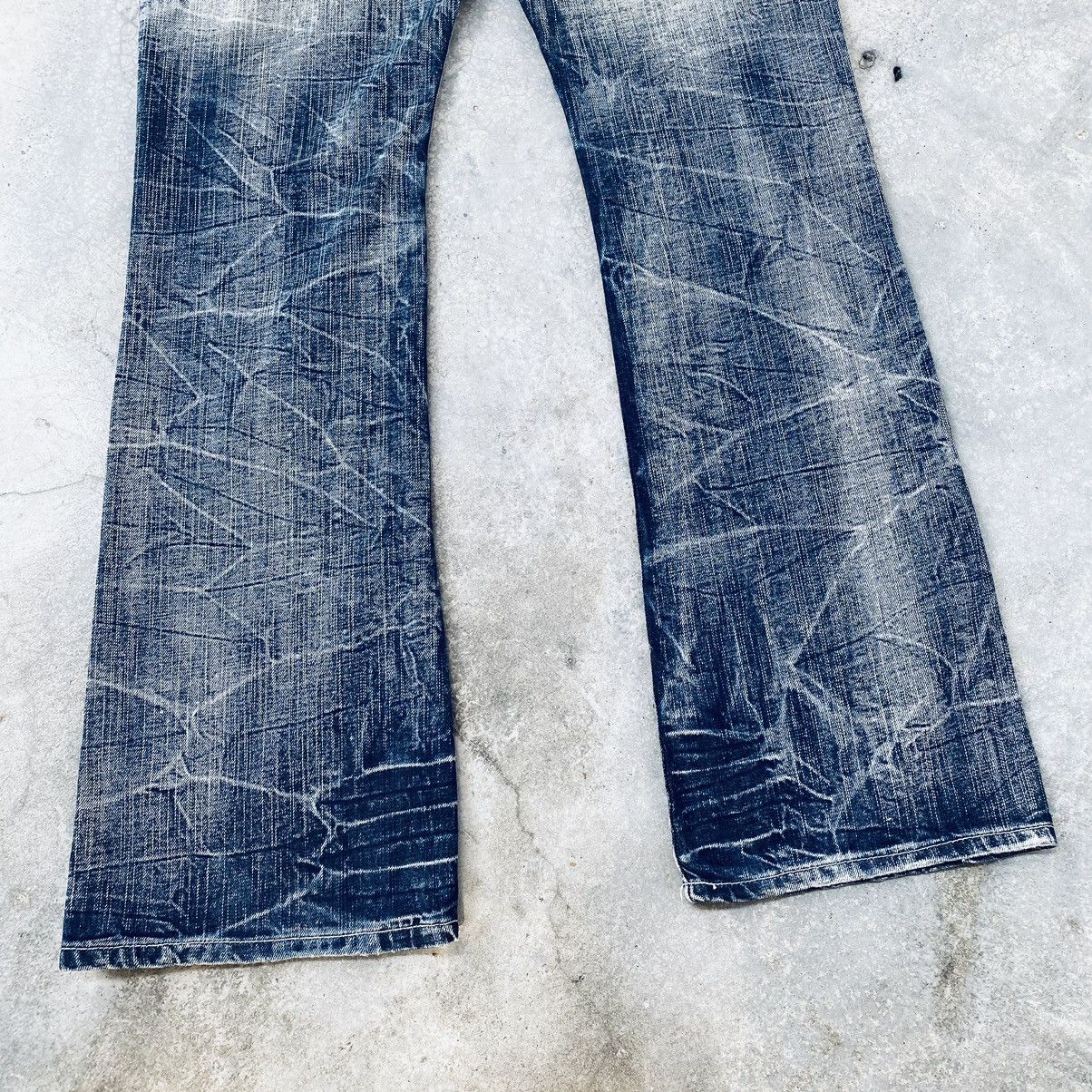 Japanese Brand Vintage Sorridere Flared Distressed Denim Pants Size US 34 / EU 50 - 10 Thumbnail