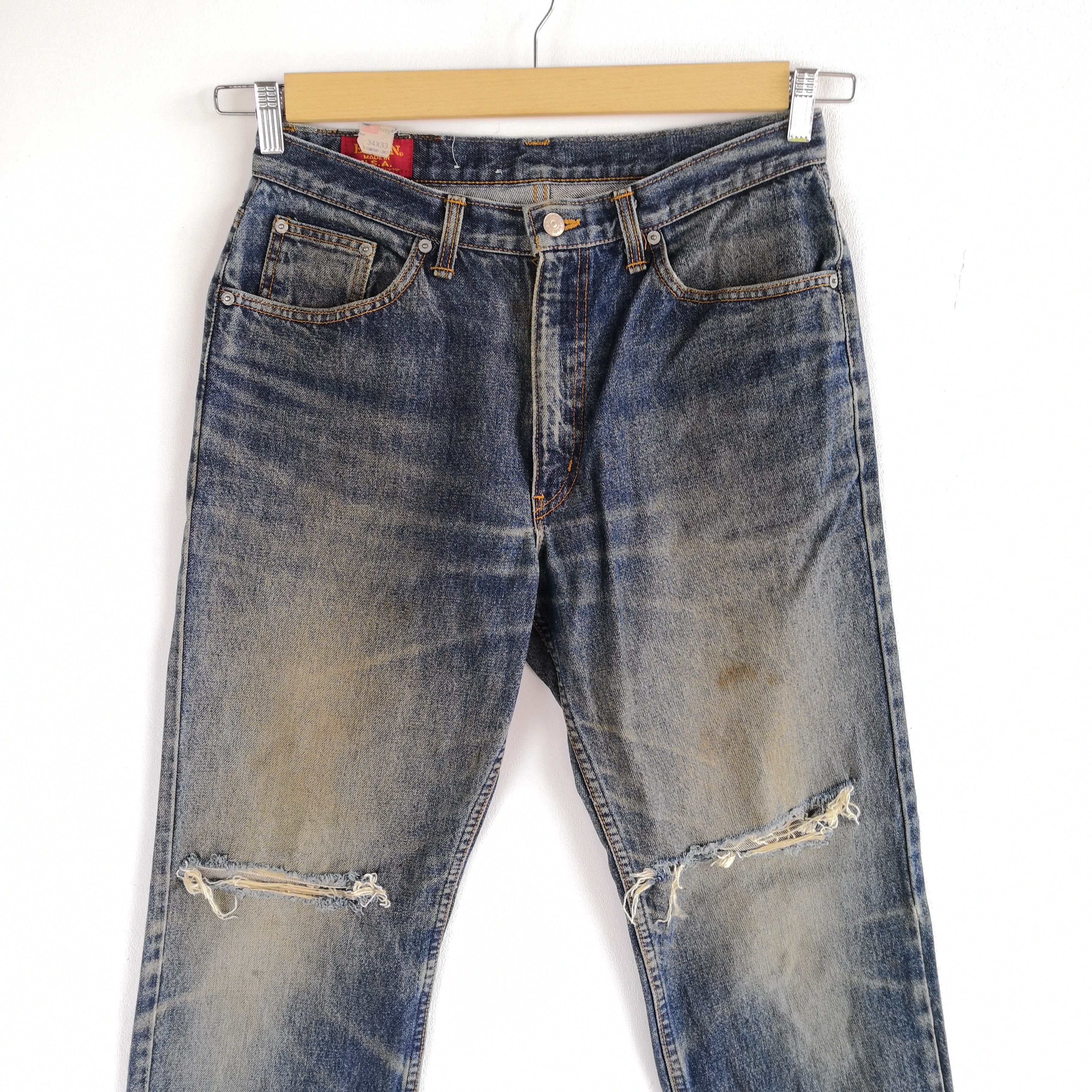 Edwin Distressed Rusty Japanese Jeans Vintage Japanese Denim Pants Size US 30 / EU 46 - 3 Thumbnail