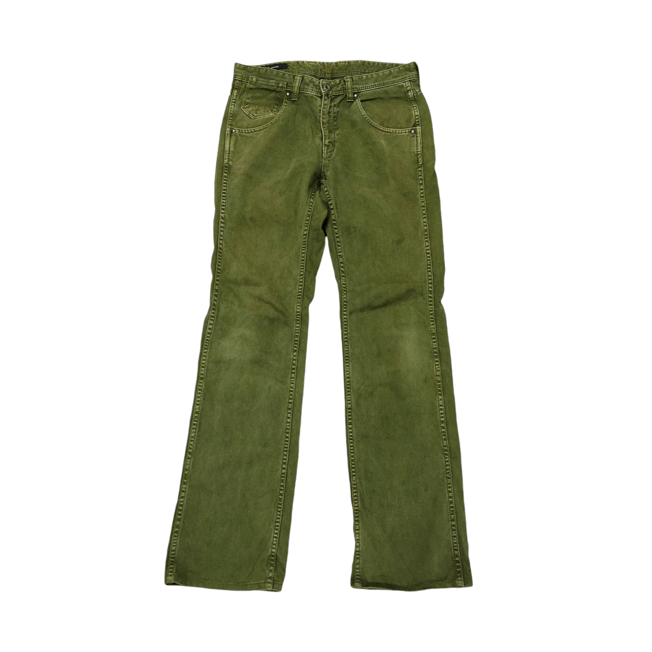 Japanese Brand × Johnbull Vintage John Bull Olive Green Biker Jeans Pants Size US 31 - 3 Thumbnail