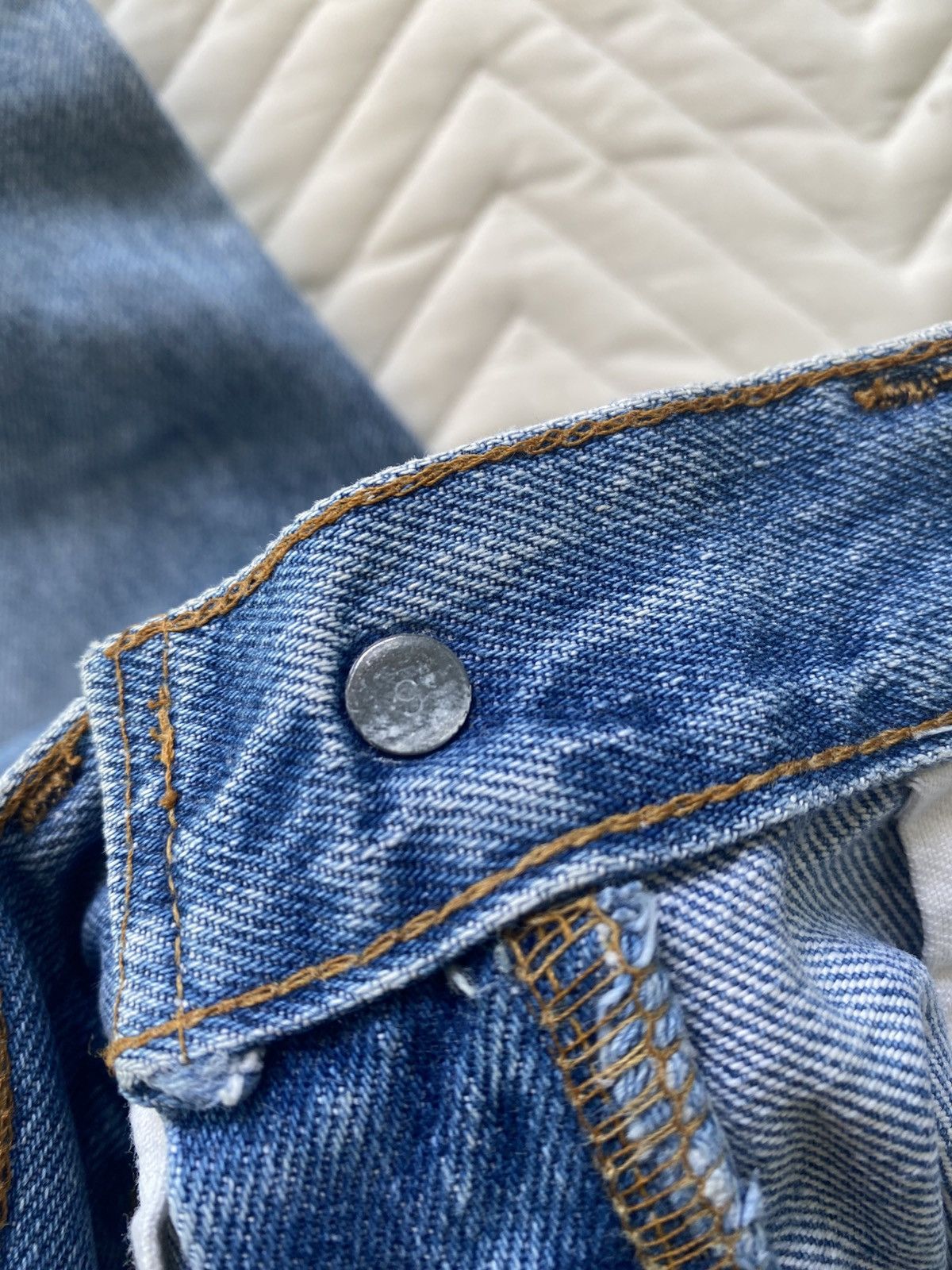 Levi's True Vintage 70s Levis 501 Small E Selvedge Size US 30 / EU 46 - 12 Thumbnail