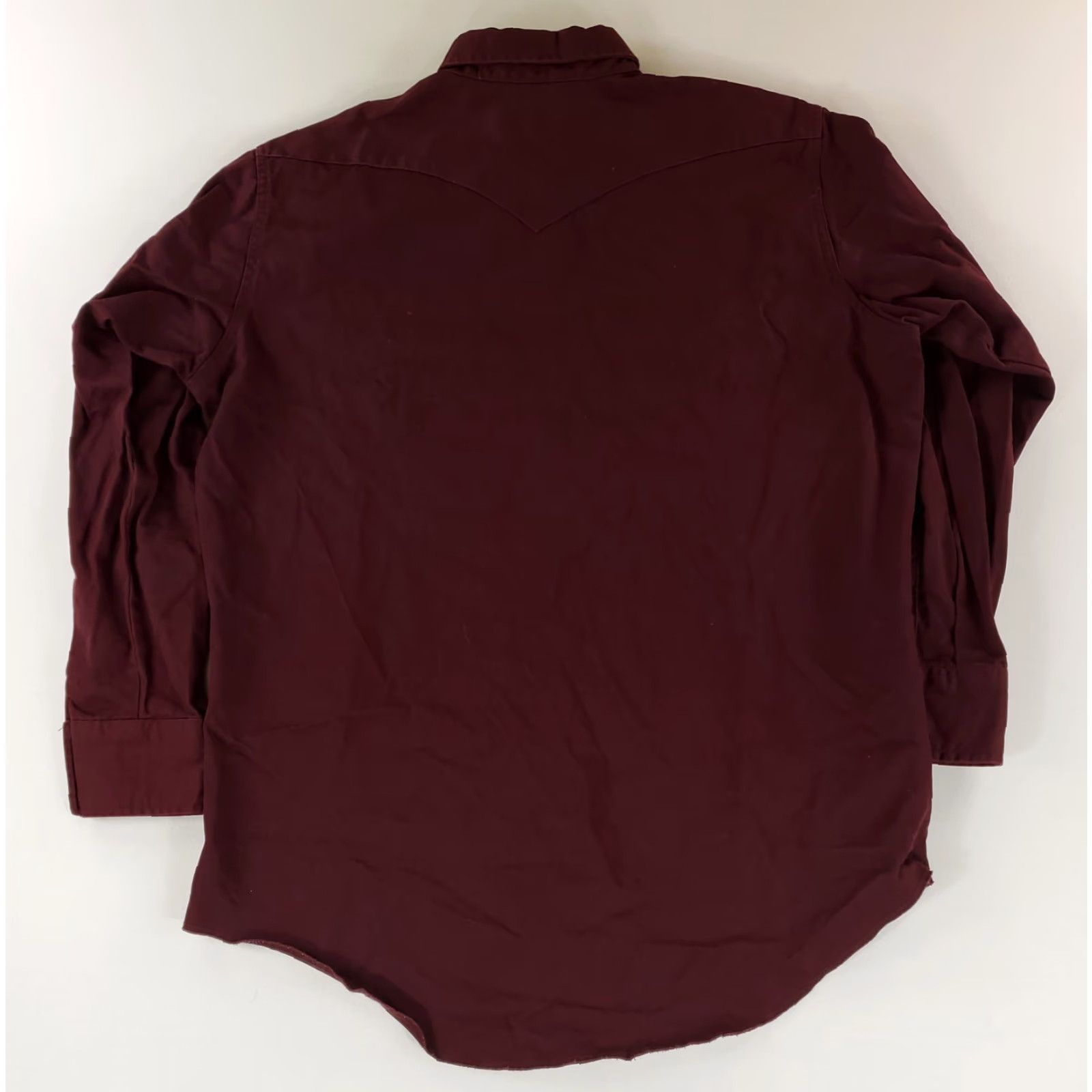 Wrangler VINTAGE Wrangler Shirt Pearl Snap Button Up Maroon Purple Made USA Mens 2XL Tall Long Sleeve Purple 2XL Mens Knights? Size US XXL / EU 58 / 5 - 4 Thumbnail