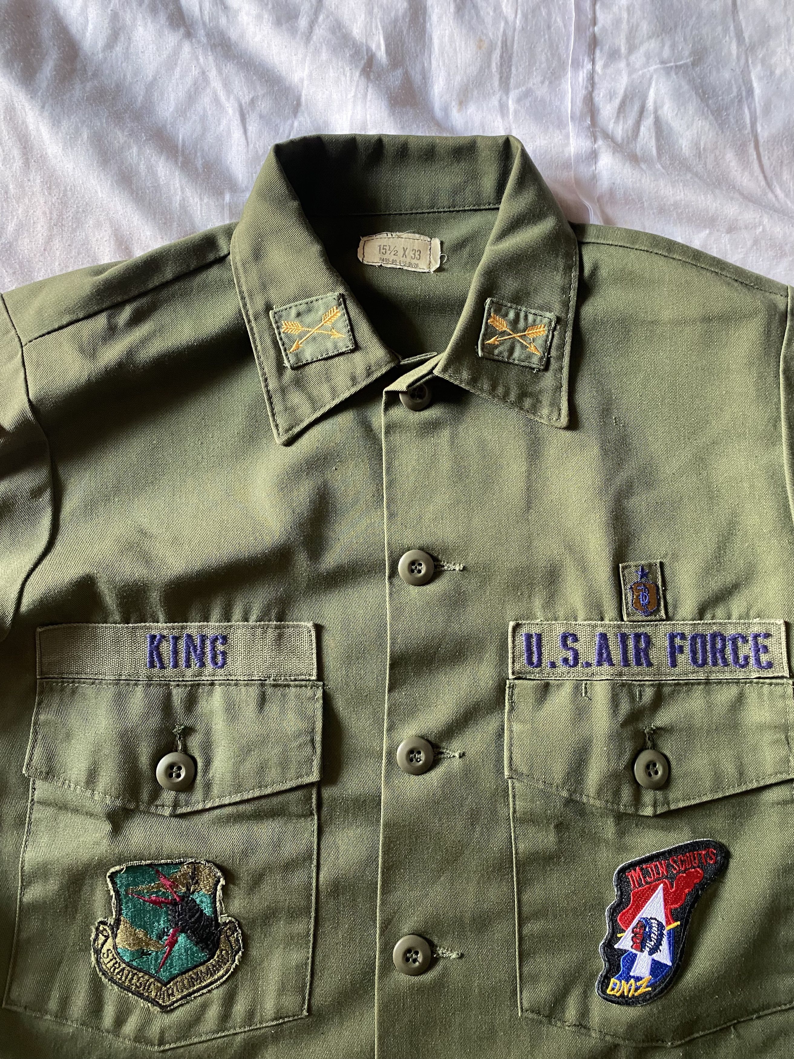 vintage OG-507 US army shirt vietnam era