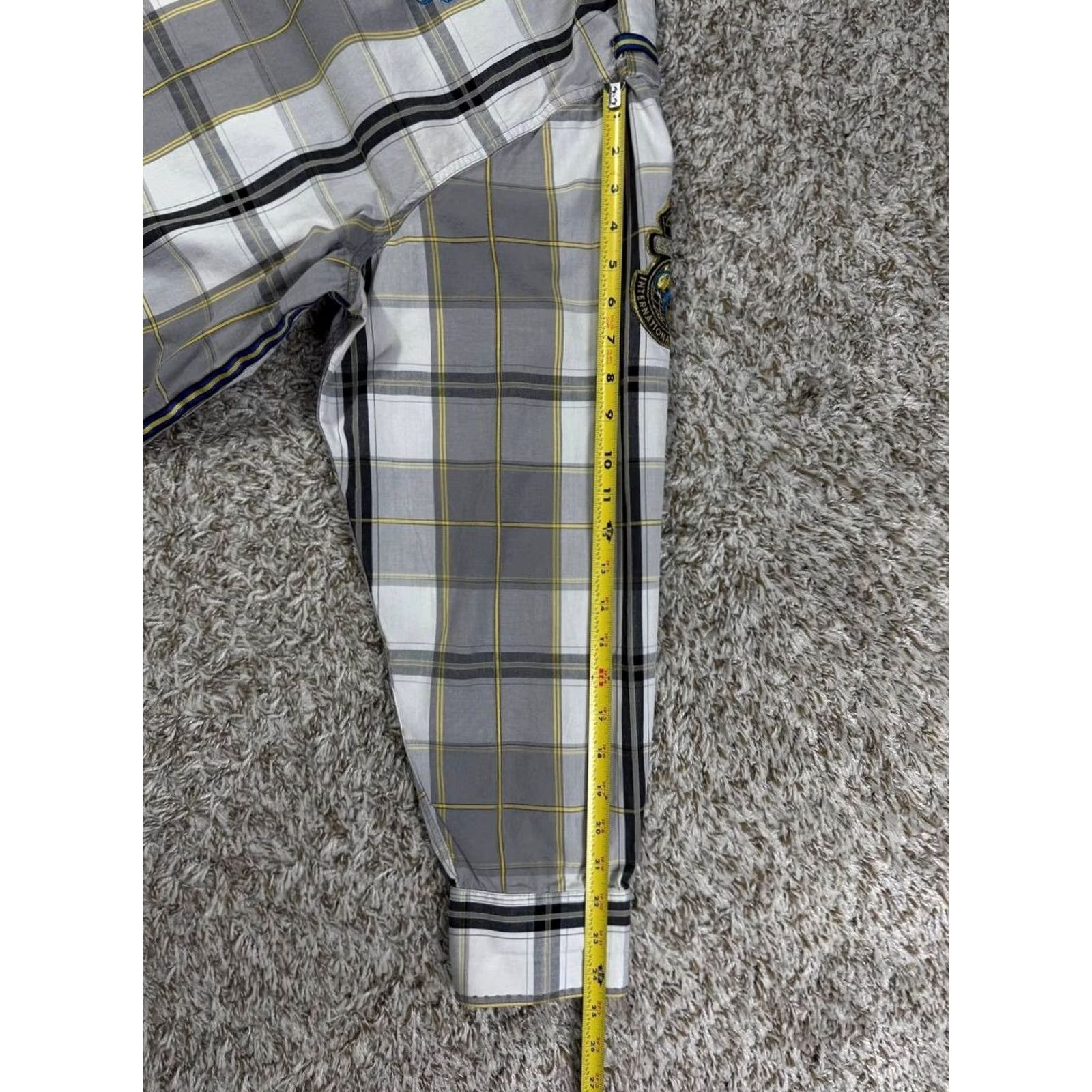 Coogi COOGI Button Down Plaid Shirt Men's Size 4XL Patch Multicolor Size US XXL / EU 58 / 5 - 7 Thumbnail
