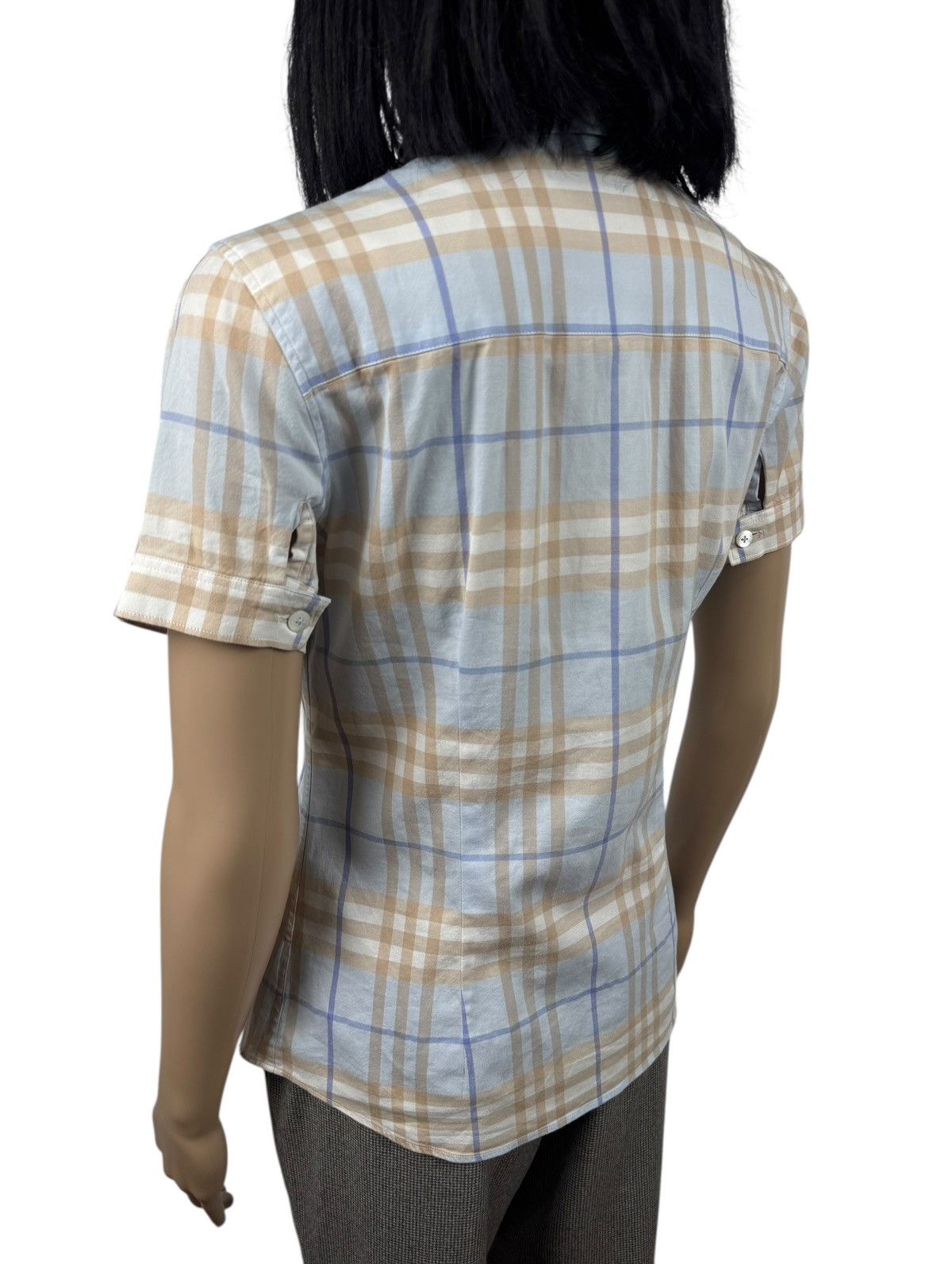 Burberry Burberry Vintage Checkered Shirt Button Up Short Sleeve Size S / US 4 / IT 40 - 6 Thumbnail