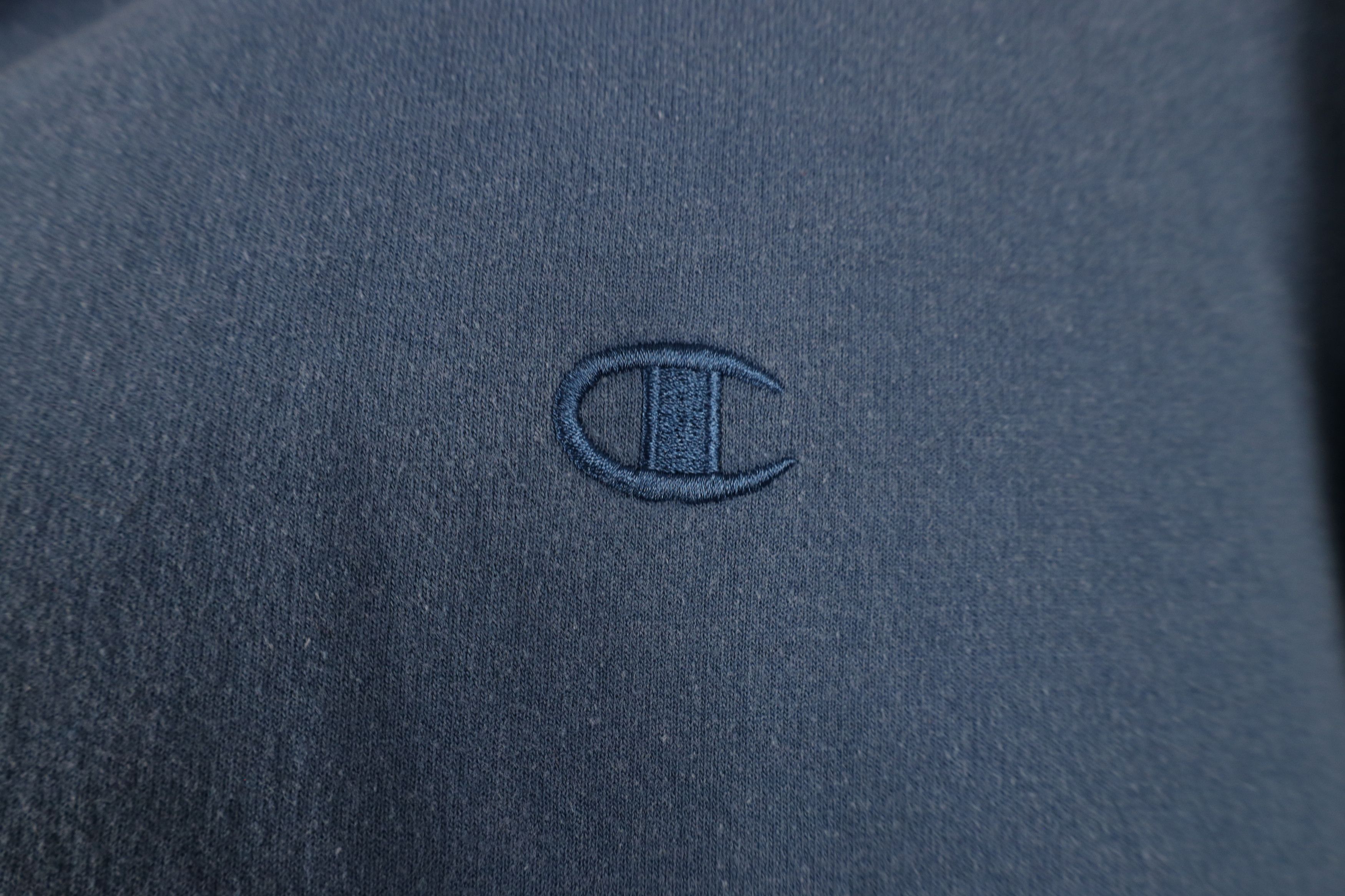 Champion × Vintage Vintage Champion Sun Faded Monochrome Hoodie Sweatshirt Blue Size US M / EU 48-50 / 2 - 5 Thumbnail