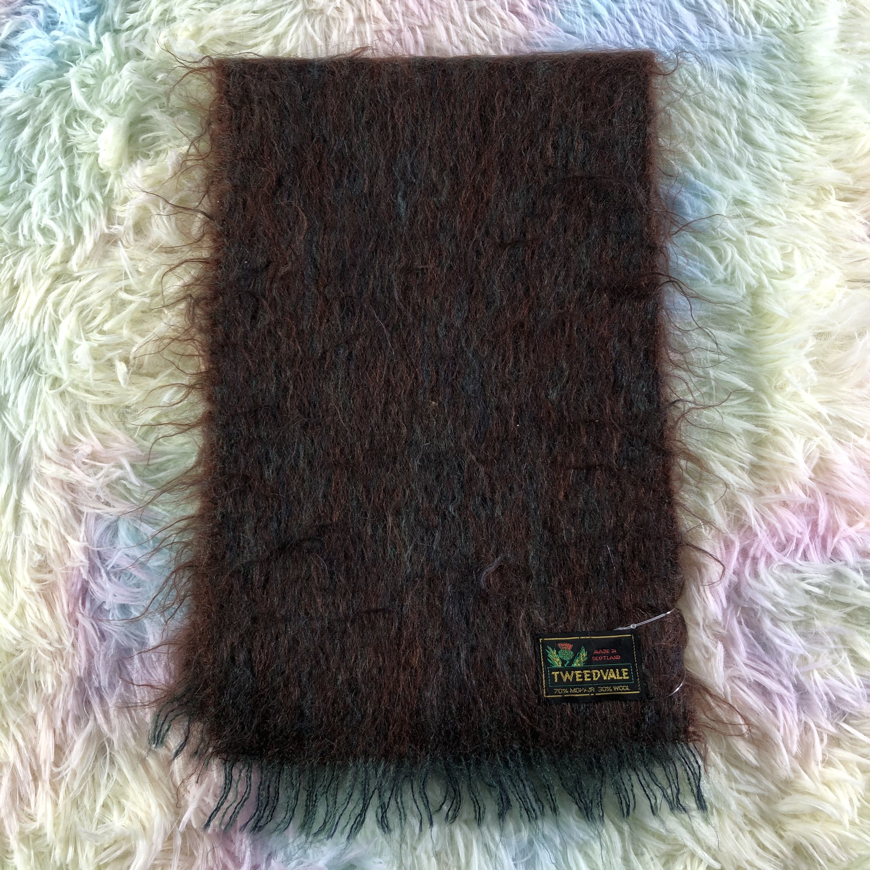 Vintage Mohair Scarf / Muffler / Neckwear - KM266 Size ONE SIZE - 2 Thumbnail