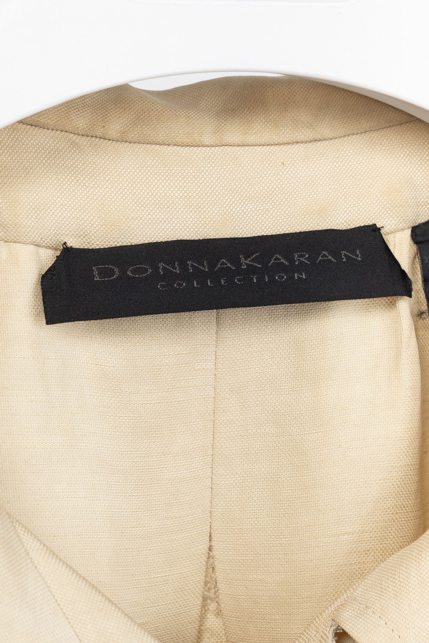 Donna Karan Donna Karan Collection Double-Breasted Linen-Blend Jacket Size M / US 6-8 / IT 42-44 - 4 Thumbnail