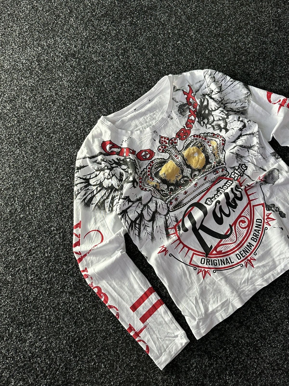 Japanese Brand × Vintage 🚨Vintage AVANT GARDE Y2K 00s ALLFLICTION/ED HARDY STYLE Rare Size L / US 10 / IT 46 - 2 Thumbnail