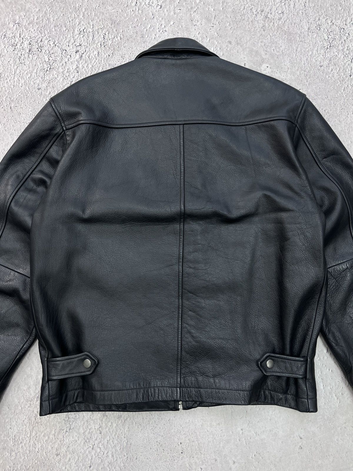 14th Addiction VINTAGE DISTRESSED LEATHER AVANT GARDE BOMBER 2000s Size US M / EU 48-50 / 2 - 12 Thumbnail