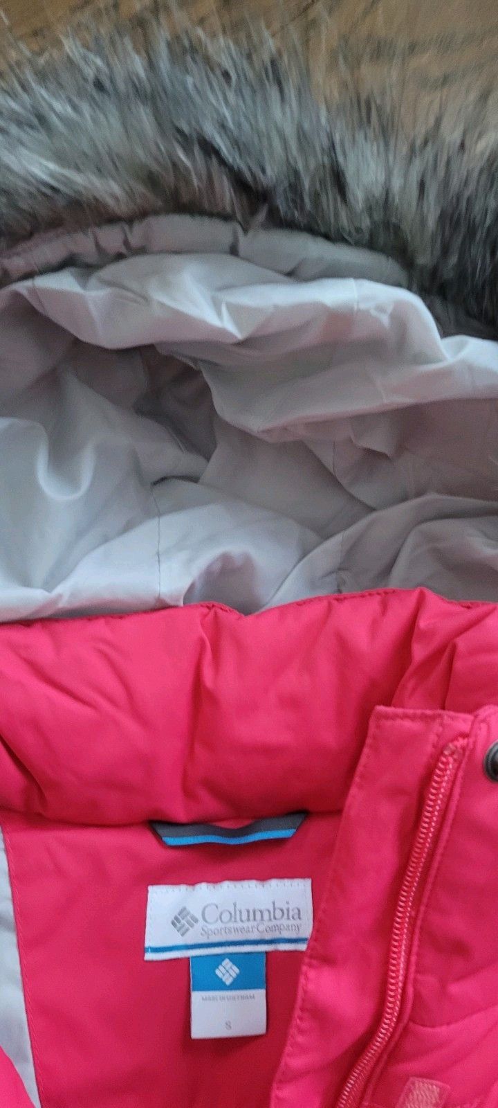 Other WOMENS COLUMBIAN COAT JACKET Sm Pink Zip Up Pockets Puffer Size XS / US 0-2 / IT 36-38 - 6 Thumbnail
