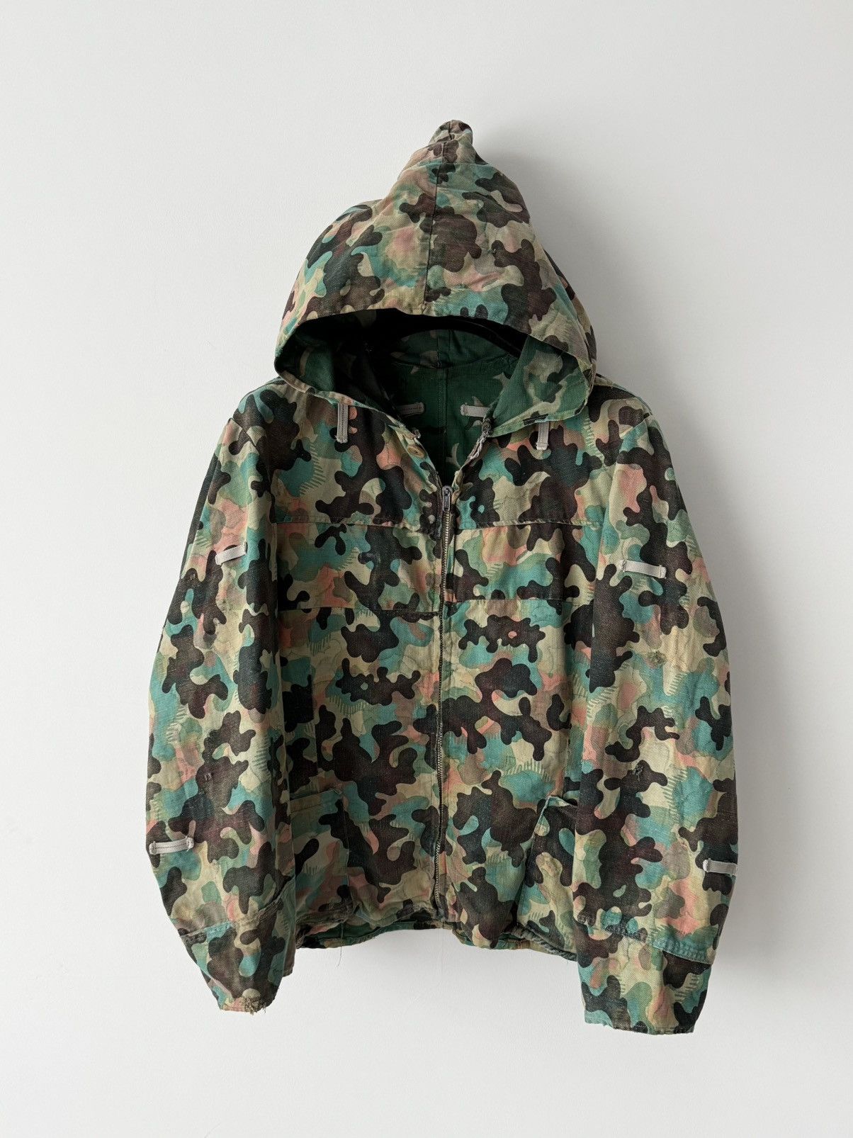 Vintage 1950s Czechoslovakian Army Dubaky/Mracky Camo Hooded Jacket Size US S / EU 44-46 / 1 - 4 Thumbnail