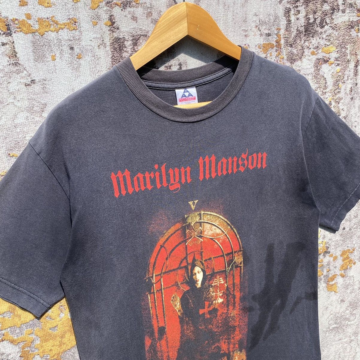 Marilyn Manson Vintage 2000s Marilyn Manson Hierophant Shirt SunFaded Size US S / EU 44-46 / 1 - 10 Thumbnail
