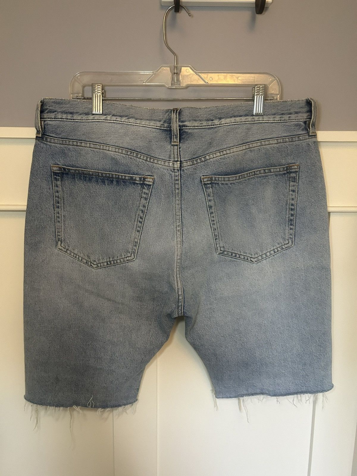 Balenciaga Balenciaga split distressed khaki and jean short hybrid Size US 34 / EU 50 - 2 Thumbnail