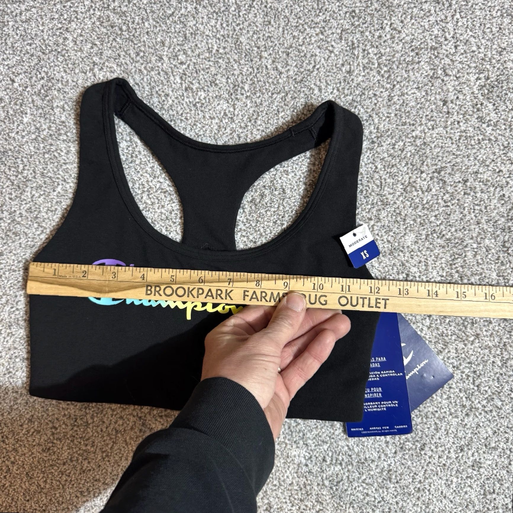 Champion Champion Sports Bra Womens XS Athletic Streetwear Racerback Y2K Inspired Size ONE SIZE - 3 Thumbnail