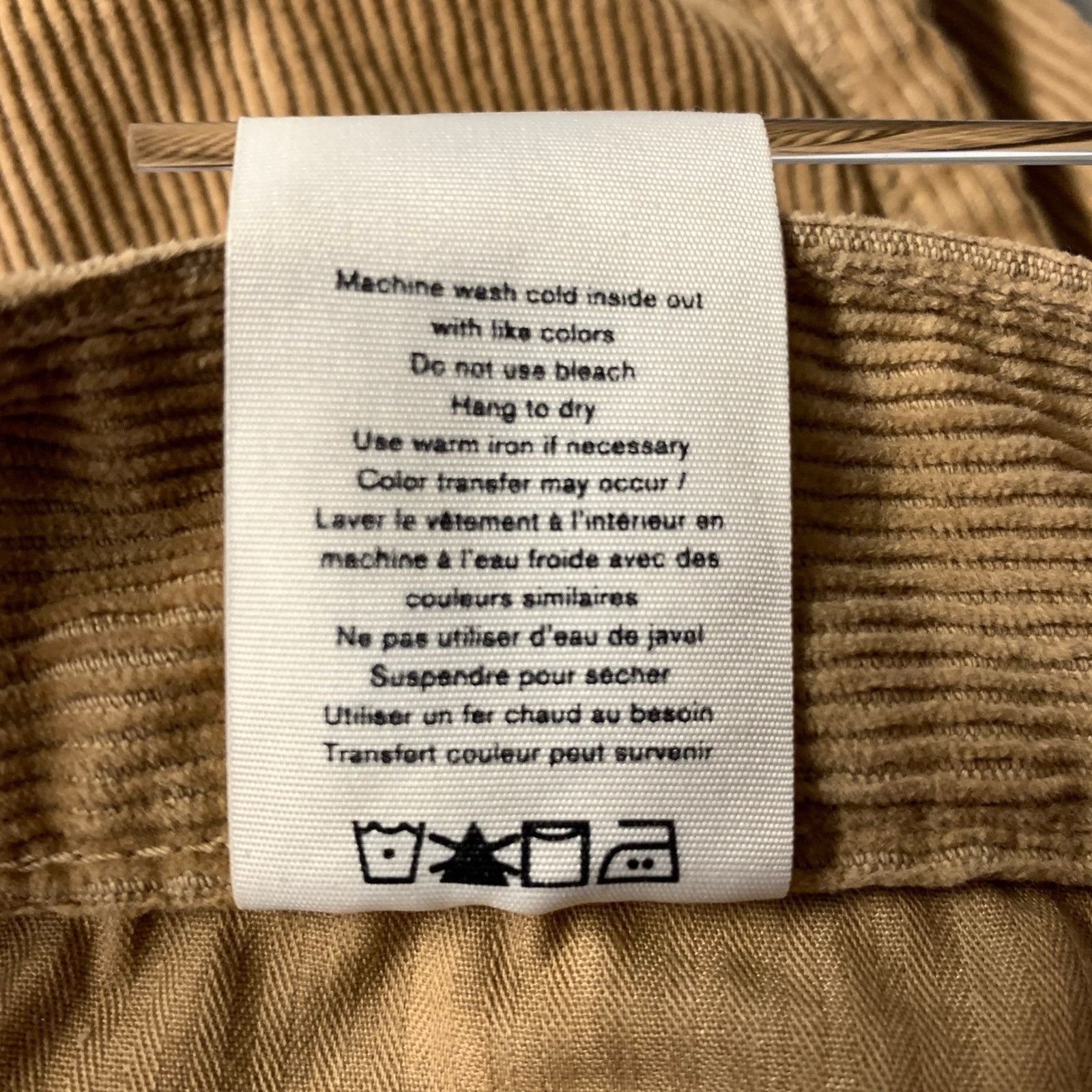 Rag & Bone RAG & BONE Size 32 Camel Corduroy Cotton Blend Casual Pants Size US 32 / EU 48 - 5 Thumbnail