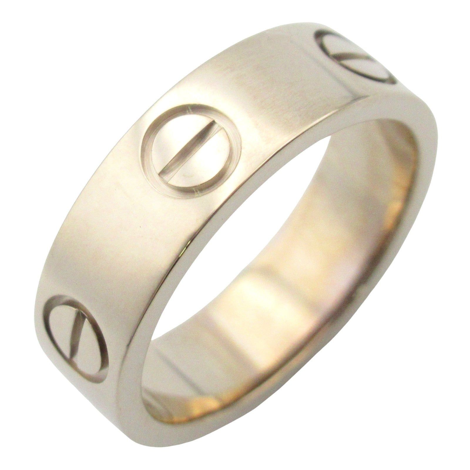 Cartier Cartier Love Ring K18Wg (White Gold) Silver Size ONE SIZE - 1 Thumbnail