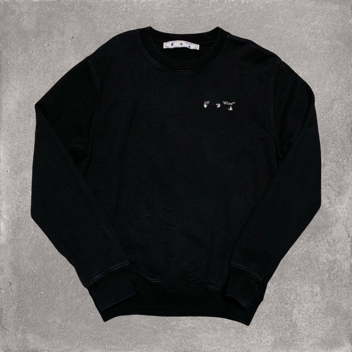 Off-White Off White Small Liquid Arrows Black Sweatshirt Crewneck Size US S / EU 44-46 / 1 - 2 Thumbnail