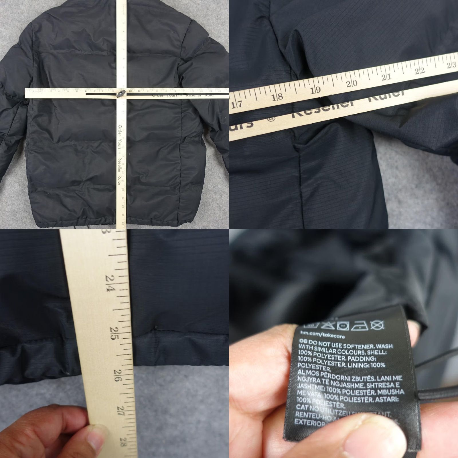 H&M H&M Jacket Mens Small Black Puffer Water Repellent Windproof Zip Pockets Warm Size US S / EU 44-46 / 1 - 10 Thumbnail