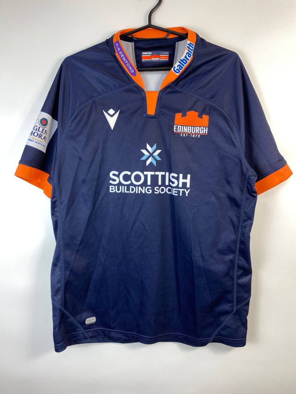 Macron Maglia Rugby Edimburgo Home macron Authentic Sz L Size US L / EU 52-54 / 3 - 1 Thumbnail