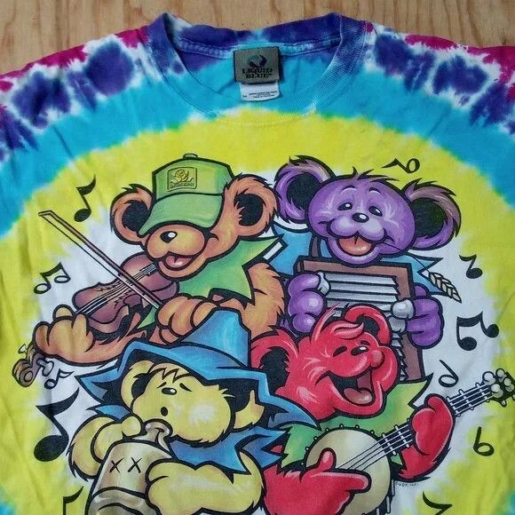 Band Tees × Liquid Blue × Vintage Vintage Liquid Blue Grateful Dead Big River Jamboree T-Shirt Size US M / EU 48-50 / 2 - 1 Thumbnail