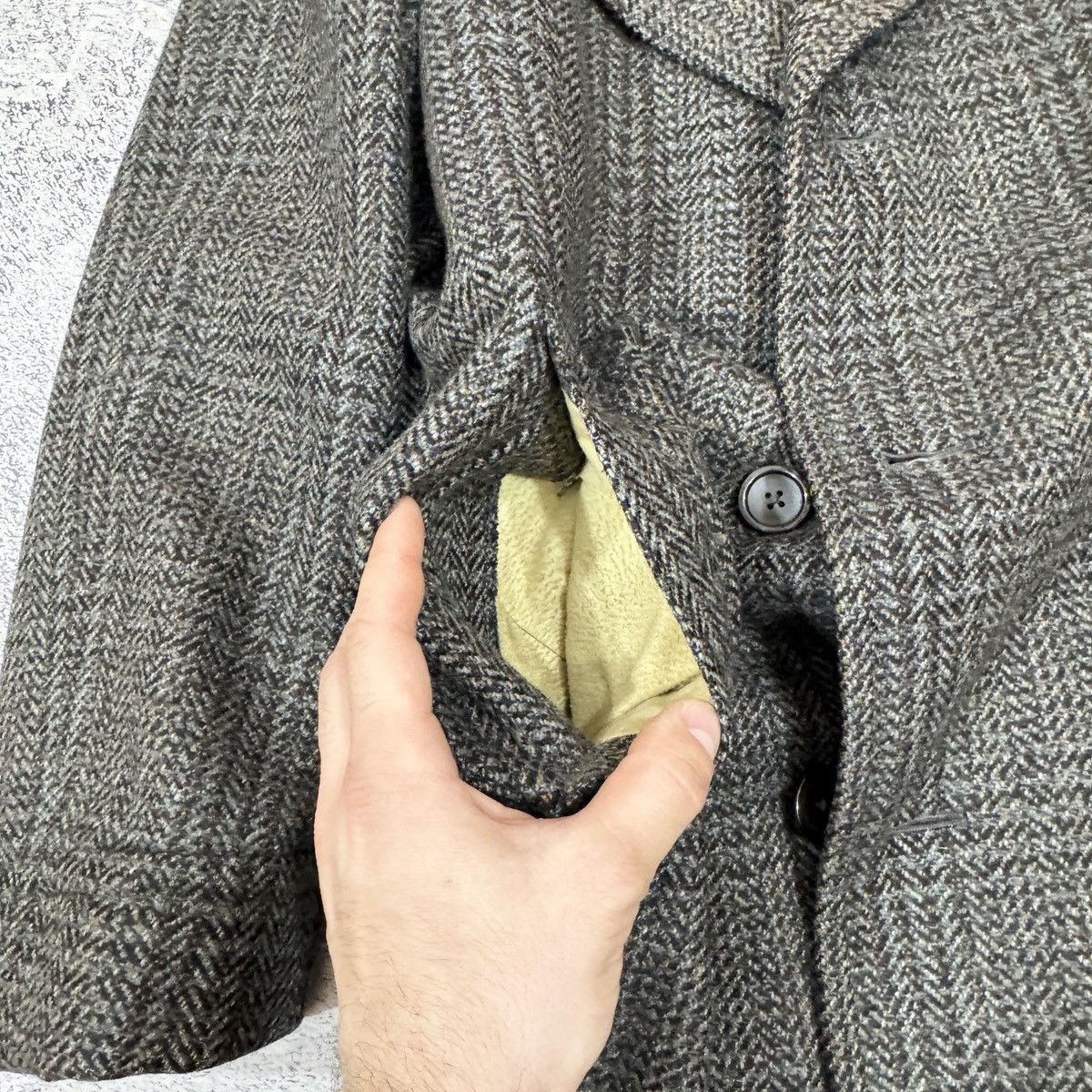 Handmade × Vintage Vintage Tailored Pure New Wool Coat Size M-L (50) Size US M / EU 48-50 / 2 - 17 Thumbnail