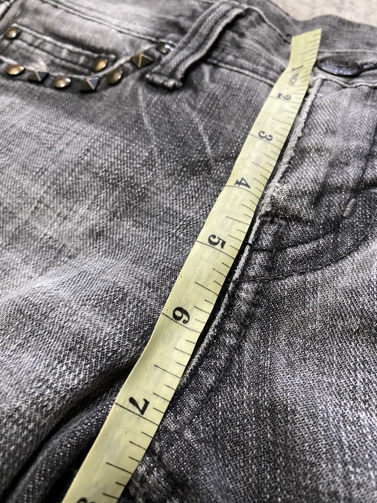 Japanese Brand × Seditionaries The Murder License Flared Studded Distressed Jeans Size 29" - 20 Thumbnail