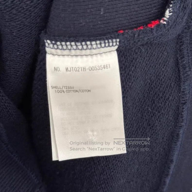 Thom Browne Thom Browne Classic Crewneck Sweatshirt Navy Blue Size US S / EU 44-46 / 1 - 4 Thumbnail