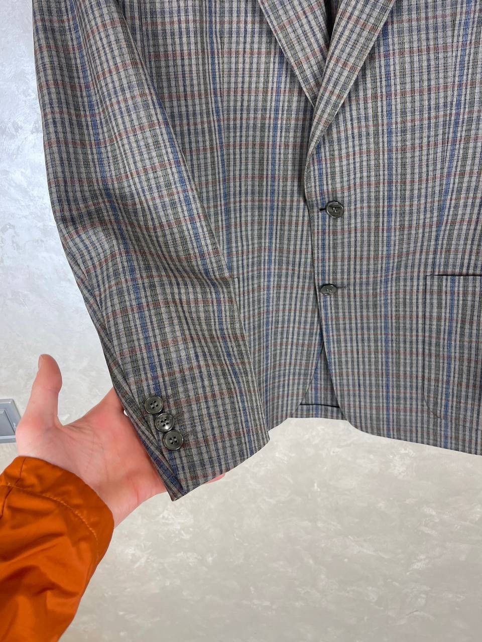 Burberry Burberry Wool Silk Blazer Jacket Plaid Check Vintage Size 52 Size 52R - 3 Thumbnail