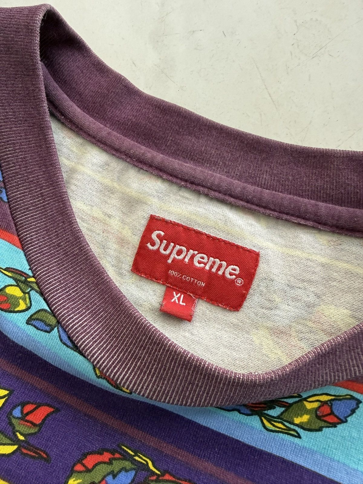 Supreme Paisley Stripe Long Sleeve Size US XL / EU 56 / 4 - 3 Thumbnail