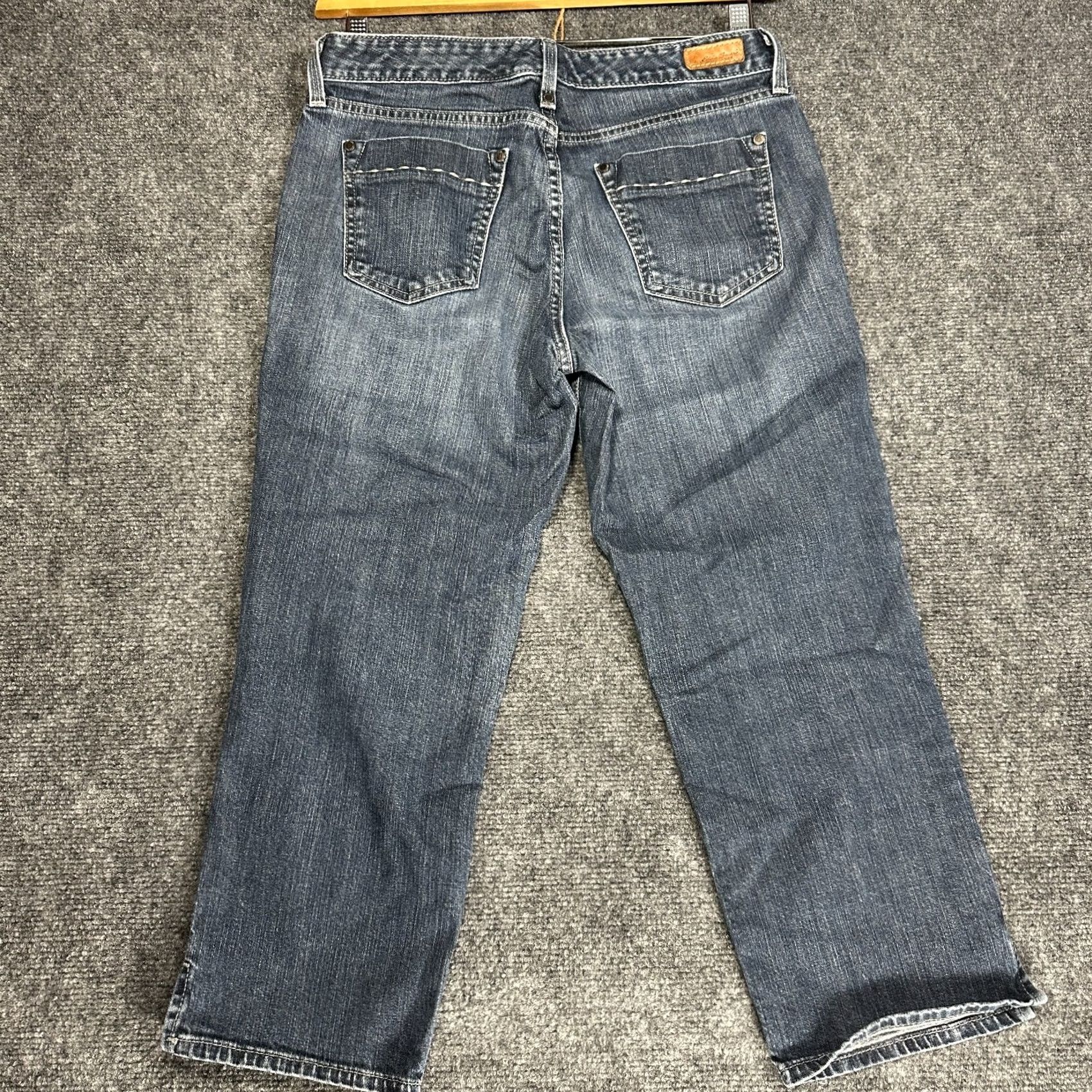 Eddie Bauer Eddie Bauer Jeans Womens 28 Crop Cotton Stretch Medium Wash Pockets Split Hem Jeans Cropped Waist 28 Blue 5-Pocket Design Mens Womens Girls Boys Size 28" / US 6 / IT 42 - 7 Thumbnail