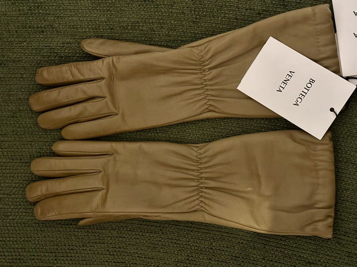 Bottega Veneta Bottega Veneta Leather & Cashmere Gloves Size ONE SIZE - 1 Thumbnail